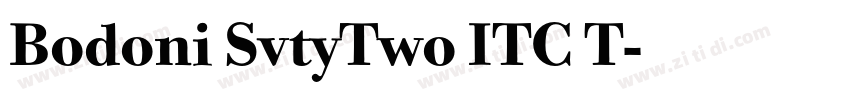 Bodoni SvtyTwo ITC T字体转换